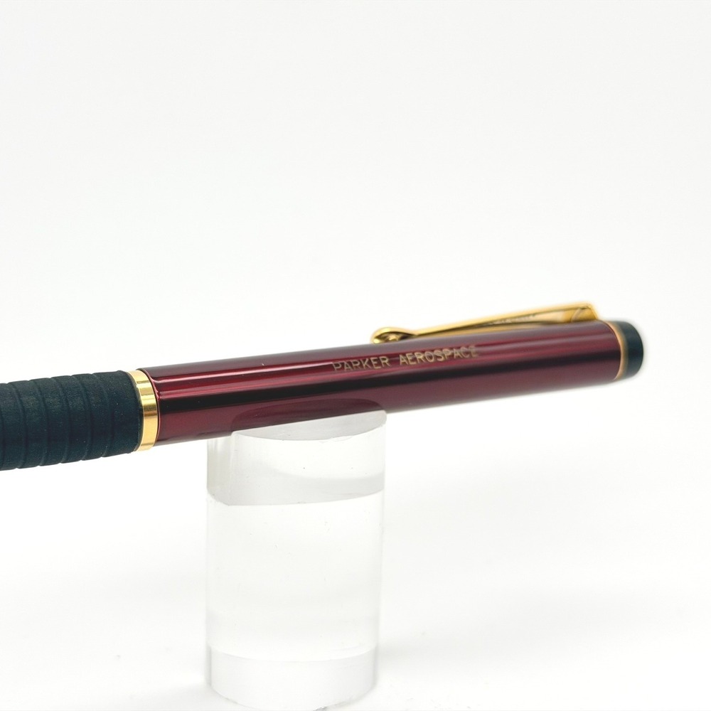 Parker Inflection Ballpoint Pen Unisex OS Burgundy Gold Trim Aerospace Office - Picture 2 of 7